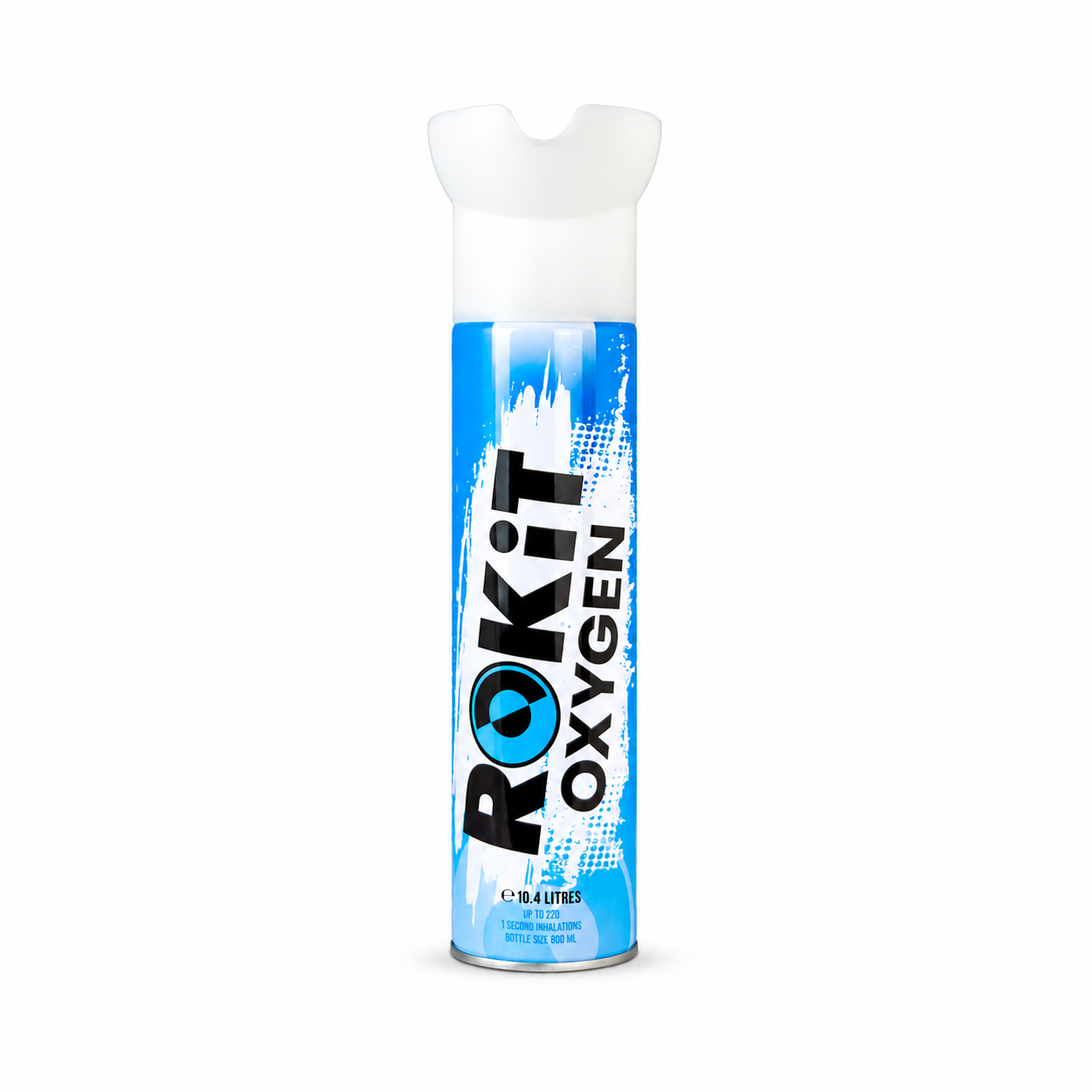 ROKiT Oxygen 10.4L | 99.9% Pure Oxygen | 220+ Inhalations | Portable Canister